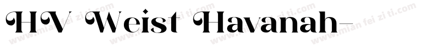 HV Weist Havanah字体转换